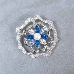Brooch Bunga Mewah Kristal Eropah Brooch Bunga Mewah Kristal Eropah
