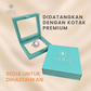 Kerongsang Bulat Reka Bentuk Halo
