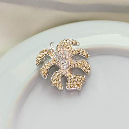 Monstera Leaf Brooch
