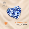 Brooch Hati Eksklusif Kristal Eropah