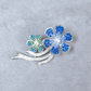 Twin Blossom Pearl Brooch