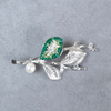 Pearl Leaves Brooch
